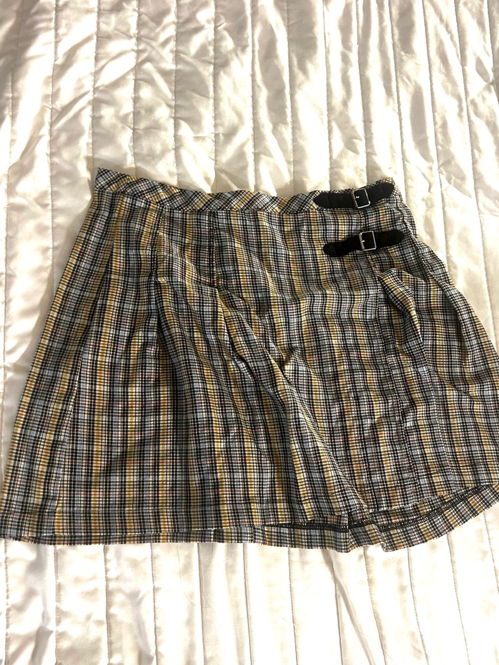 Adorable plaid pleated skort from No Comment NY•LA!